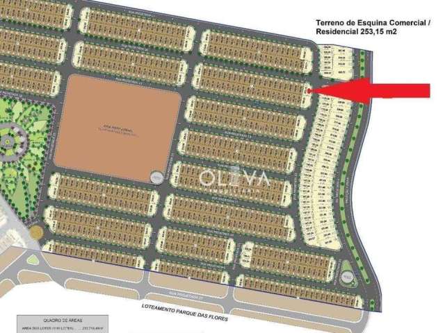 Terreno à venda, 253 m² por R$ 105.000 - Jardim Girassol - Mirassol/SP