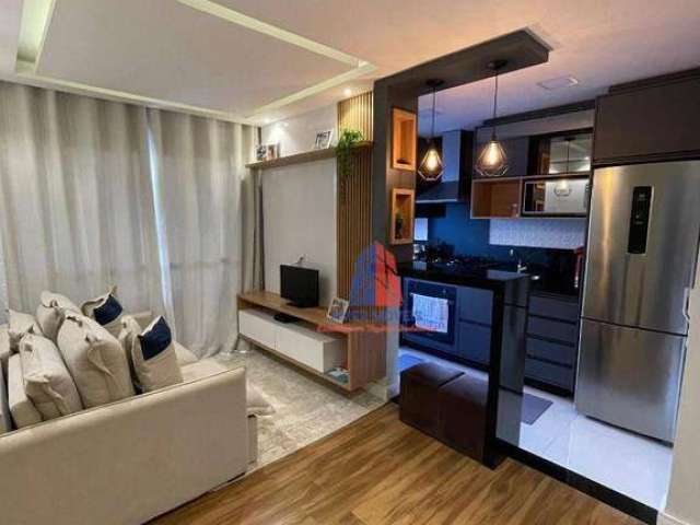 Apartamento com 2 dormitórios à venda, 46 m² por R$ 300.000,00 - Cariobinha - Americana/SP