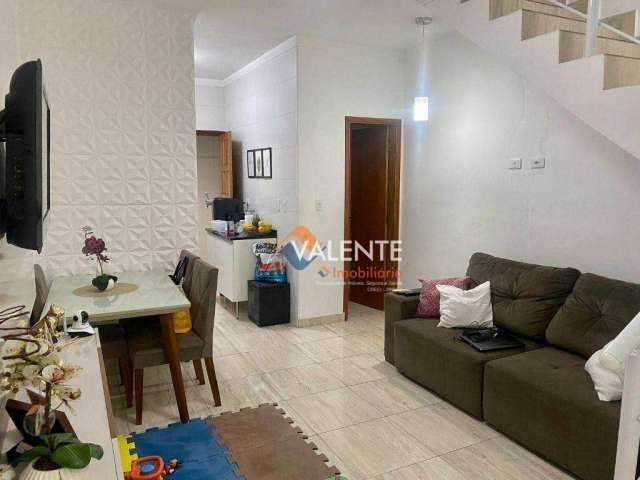 Sobrado com 2 dormitórios à venda, 59 m² por R$ 265.000,00 - Tupi - Praia Grande/SP