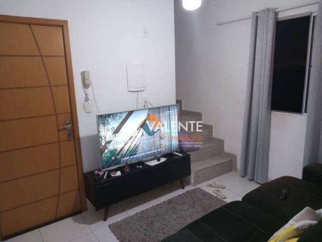 Apartamento Duplex com 1 dormitório à venda, 51 m² por R$ 170.000,00 - Parque São Vicente - São Vicente/SP