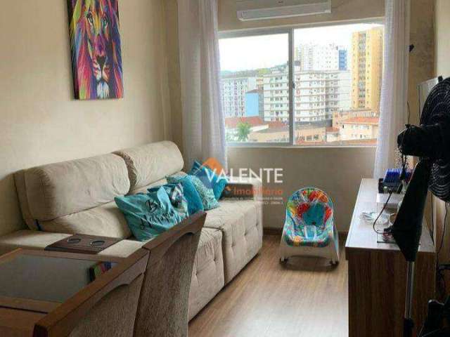 Apartamento com 1 dormitório à venda, 46 m² por R$ 200.000,00 - Centro - São Vicente/SP