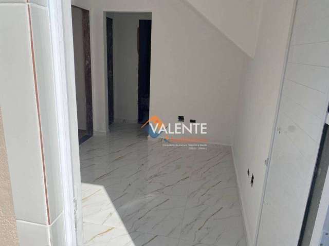 Sobreposta alta com 2 dormitórios à venda, 51 m² - Catiapoã - São Vicente/SP