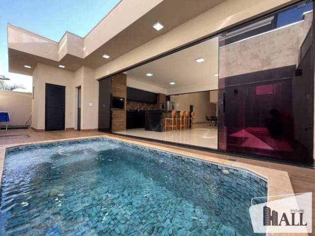 Casa em condomínio fechado com 3 quartos à venda na Rua Agostinho Francisco Lopes, Quinta do Lago Residence, São José do Rio Preto, 246 m2 por R$ 1.499.000