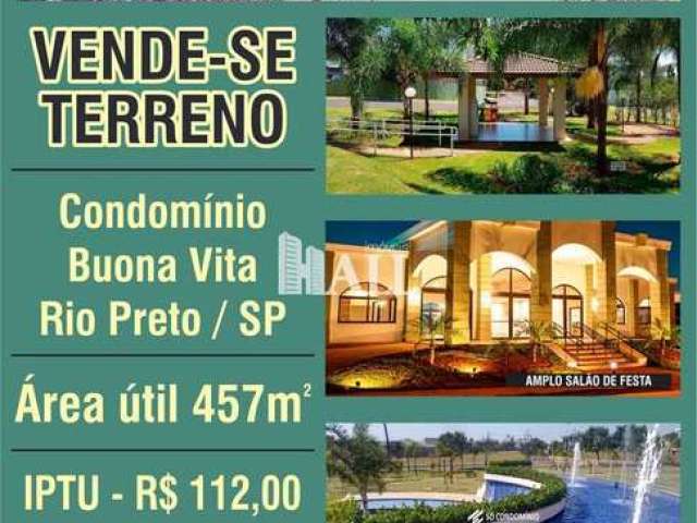 Terreno de Condomínio, Parque Residencial Buona Vita, São José do Rio Preto - R$ 330 mil, Cod: 13702