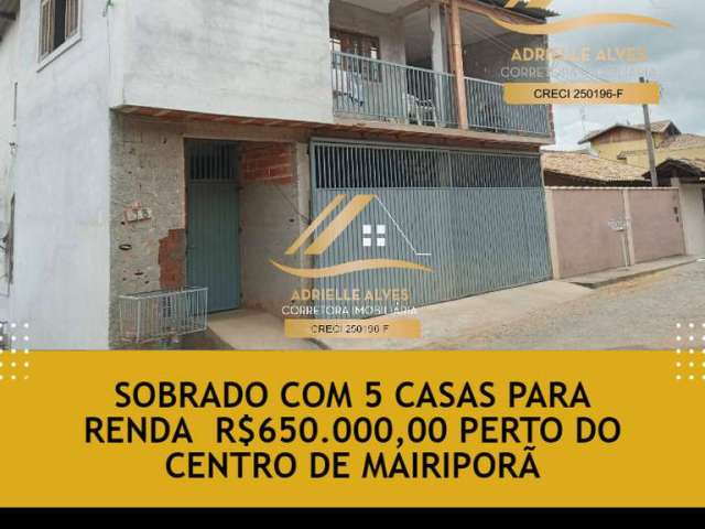 Sobrado com 5 casas Para Renda -Bairro Centro -Mairiporã- Ref:286