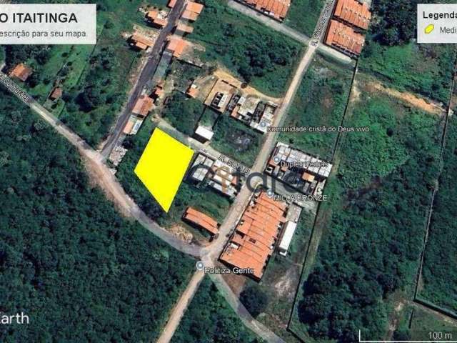 Terreno à venda, 1574 m² por R$ 300.000 - Gereraú - Itaitinga/CE