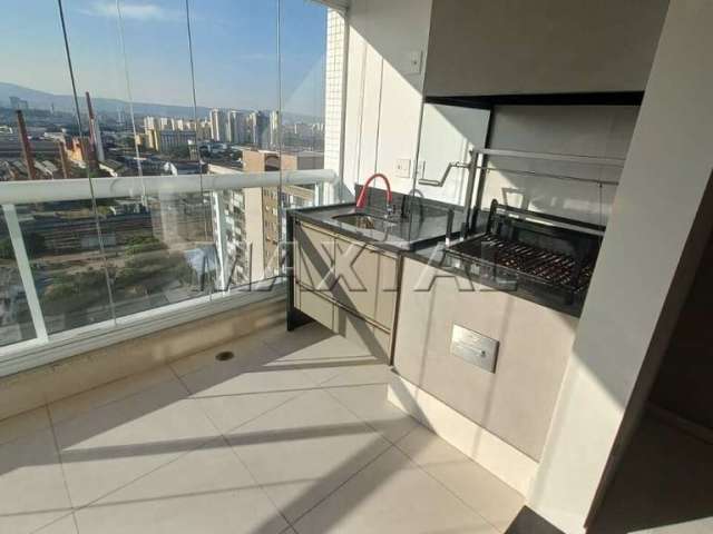 Apartamento à venda Lapa com 64m², 1 dormitório, 1 suíte, sala varanda gourmet, 2 vagas Alto Padrão