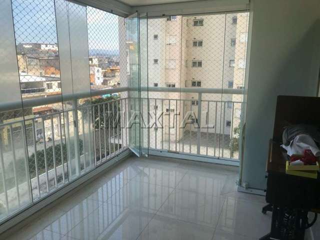 Apartamento 110m² com varanda gourmet à venda, 3 dormitórios, 4 banheiros e 2 vagas.