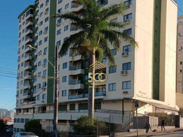 Apartamento com 2 dormitórios para alugar, 57 m² por R$ 3.210,60/mês - Barreiros - São José/SC