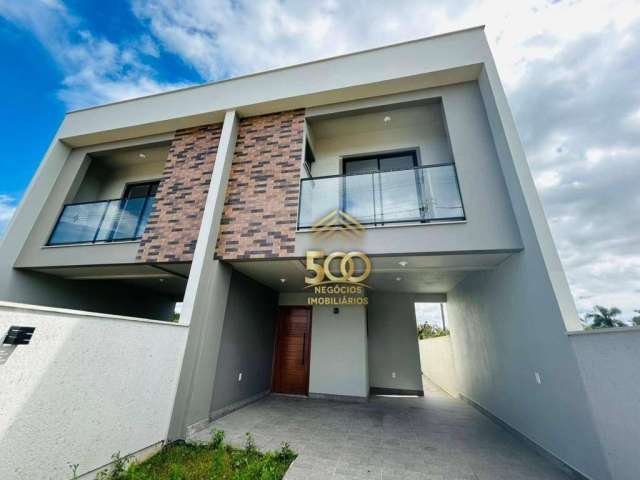 Sobrado com 3 dormitórios à venda, 117 m² por R$ 559.000,00 - Forquilhas - São José/SC