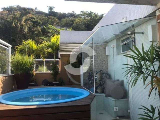 Cobertura para venda possui 184 metros quadrados com 3 quartos em Itacoatiara - Niterói - RJ