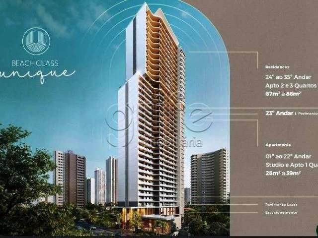 Apartamento com 1 quarto à venda na Avenida Rui Barbosa, 901, Meireles, Fortaleza por R$ 577.000