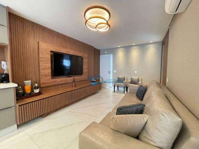 Apartamento com 4 dormitórios para alugar, 153 m² por R$ 5.000,00/dia - Riviera - Módulo 7 - Bertioga/SP