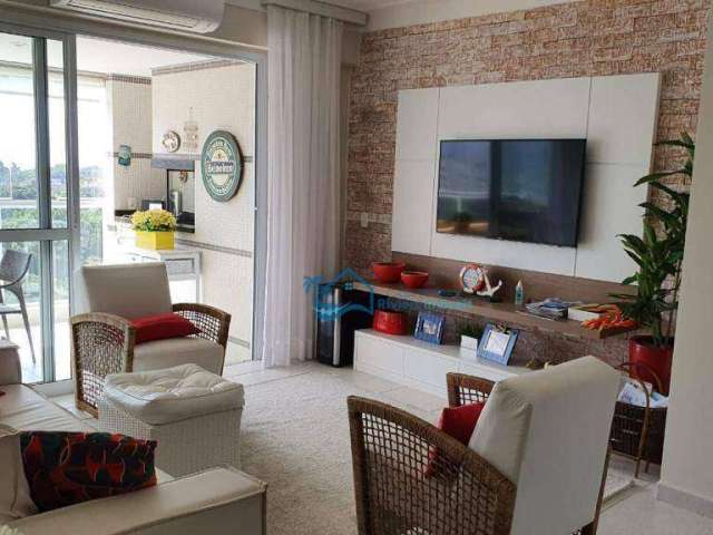 Apartamento com 3 dormitórios para alugar, 132 m² por R$ 2.700,00/dia - Riviera - Bertioga/SP