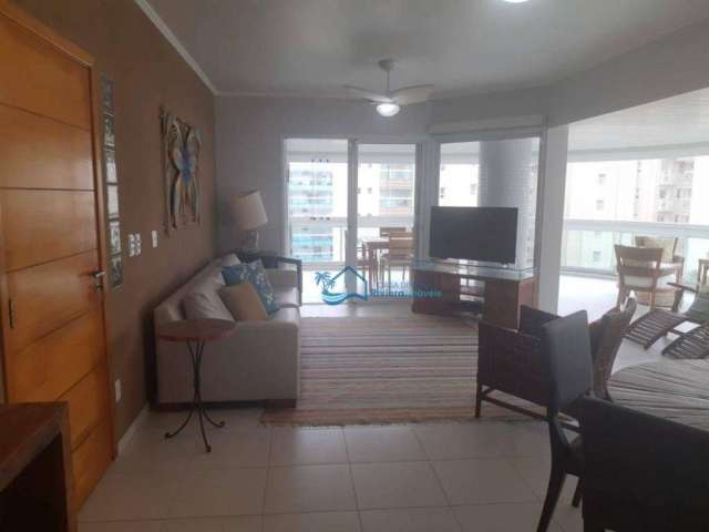 Apartamento com 3 dormitórios para alugar, 161 m² por R$ 4.050/dia - Riviera - Módulo 7 - Bertioga/SP