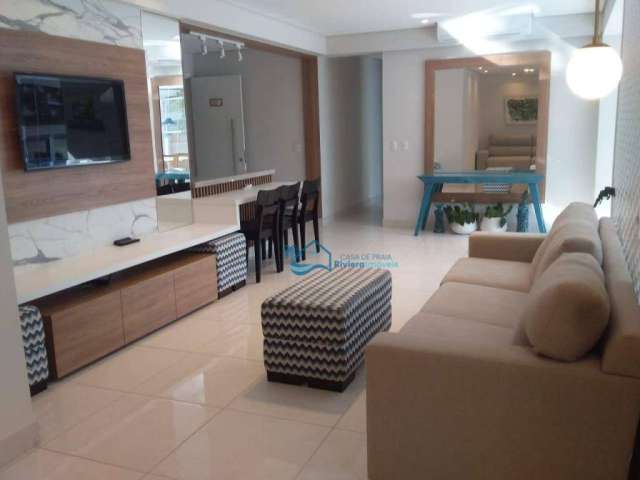 Apartamento com 2 dormitórios, 138 m² - venda por R$ 5.350.000,00 ou aluguel por R$ 18.000,00/mês - Riviera Módulo 07 - Bertioga/SP