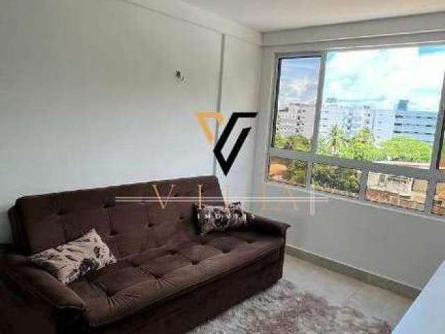 Ótimo Flat Mobiliado à Beira Mar do Cabo Branco com 40m² com Lazer Completo por apenas R$ 489.000,00