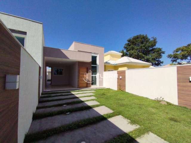 Casa em Itaipúaçu com 3 dormitórios à venda, 110 m² por R$ 570.000 - Jardim Atlântico Oeste (Itaipuaçu) - Maricá/RJ
