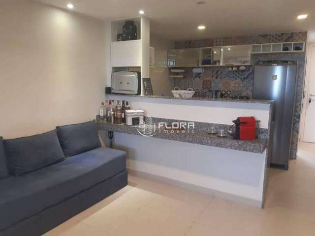 Flat com 1 dormitório à venda, 37 m² por R$ 420.000 - Itacoatiara - Niterói/RJ