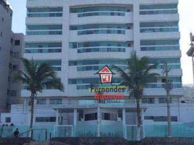 Apartamento novo mobiliado em edifício frente mar, com 2 dormitórios à venda, 84 m² por R$ 460.000 - Centro - Mongaguá/SP