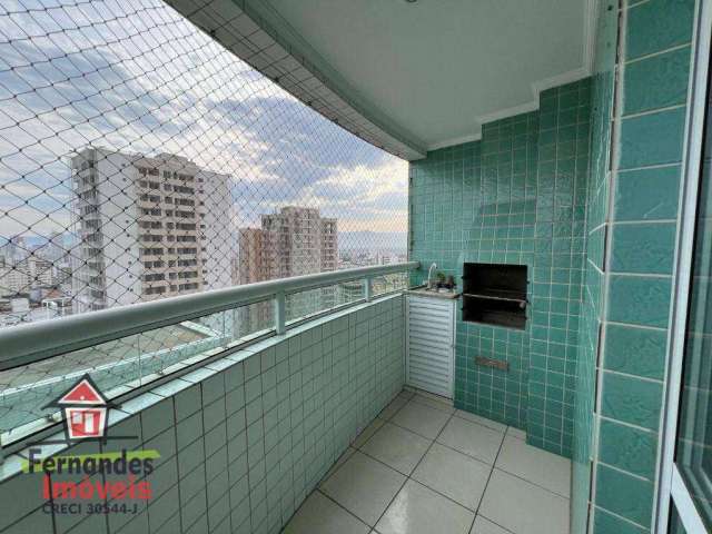 Apartamento  1 quarto com varanda gourmet e lazer completo  à venda, 40 m² por R$ 318.000  Boqueirão  Praia Grande SP