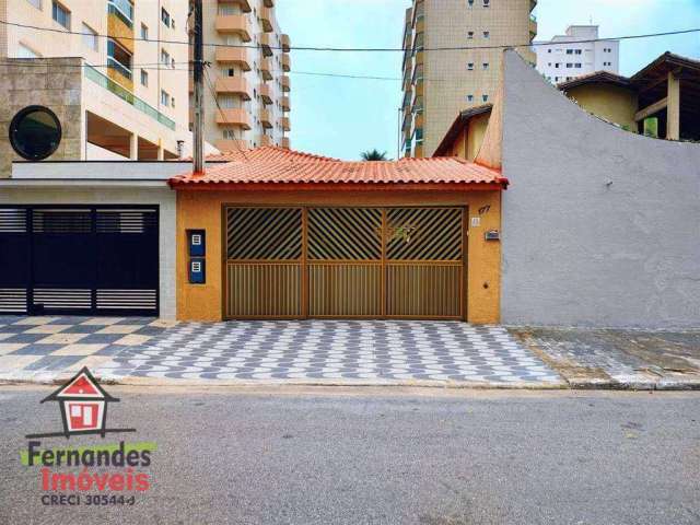 Casa térrea no lado praia com 3 dormitórios à venda, 175 m² por R$ 840.000  Tupi  Praia Grande SP