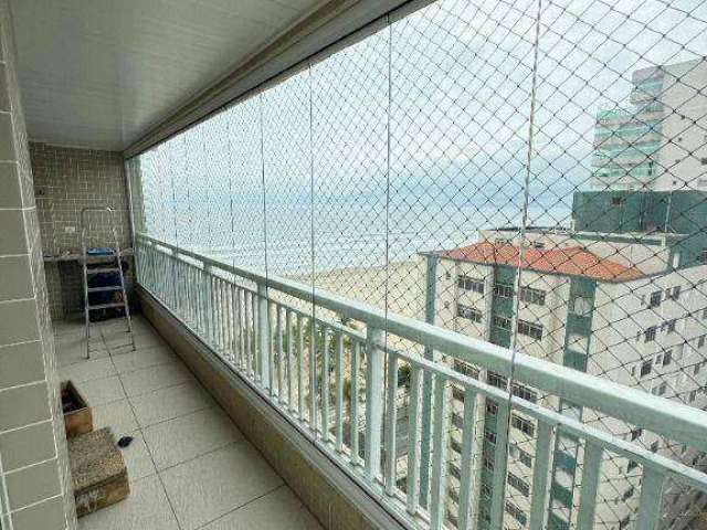 Apartamento vista lateral mar  com 3 dormitórios para alugar definitivo pacote 123 m² por R$ 5.500 mês  Aviação  Praia Grande SP