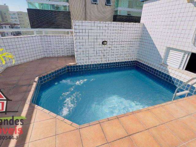 Cobertura com piscina 3 dormitórios à venda, 229 m² por R$ 1.500.000  Canto do Forte  lado praia Praia Grande SP