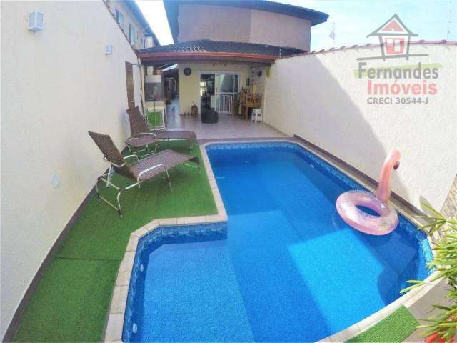 Sobrado com piscina 4 dormitórios c=à venda, 160 m² por R$ 1.640.000 - Canto do Forte - Praia Grande/SP