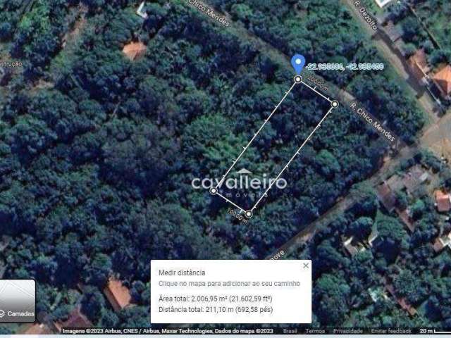 Terreno à venda, 2000 m² por R$ 198.000,00 - Chácaras de Inoã (Inoã) - Maricá/RJ