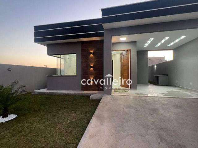 Casa com 2 Quartos, sendo 1 suíte, à venda, 67 m² por R$ 479 mil - Ubatiba - Maricá/RJ