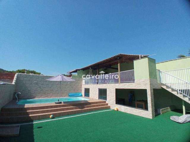 Casa com 3 dormitórios, 1 Suíte, Piscina, Salão de Jogos à venda por R$ 680 mil - Maricá/RJ