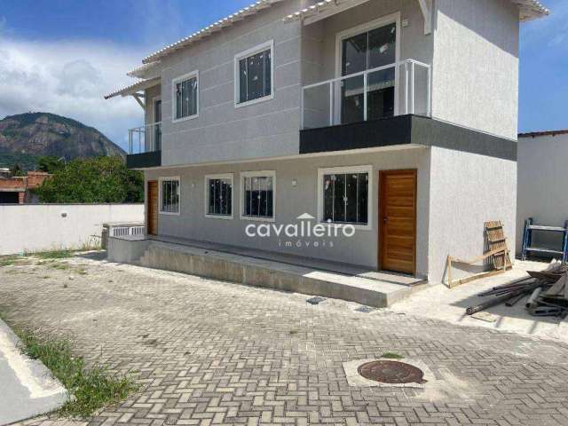 R$299.000 - Condomínio de Casas duplex, com 2 quartos pertinho do comércio e ônibus quase na porta - Inoã - Maricá/RJ