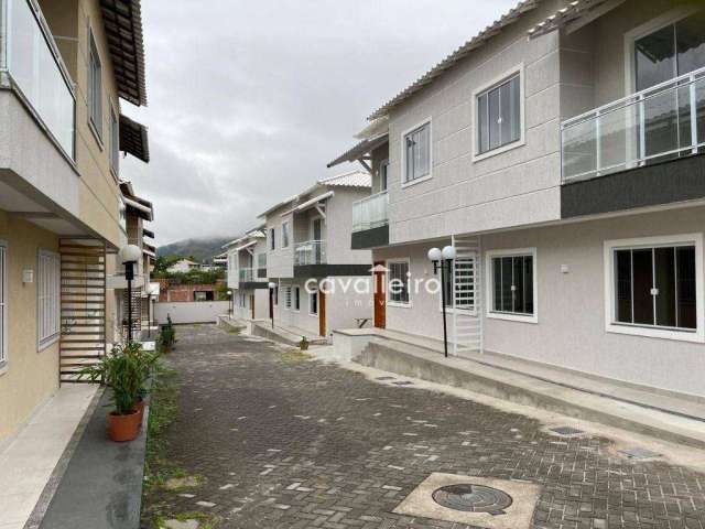 Casas com 2 Quartos em Pequeno Condomínio, 62 m² por R$ 299.000 - Inoã - Maricá/RJ