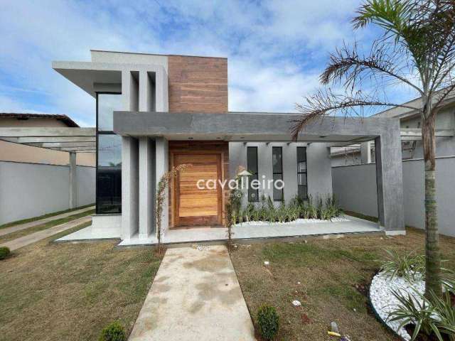 Casa com 3 quartos e designer moderno à venda por R$ 748.000 - Jardim Atlântico Central (Itaipuaçu) - Maricá/RJ