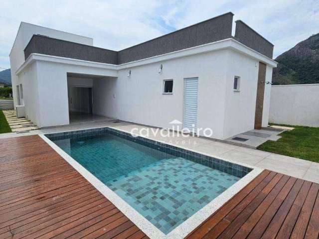 Casa condomínio Alphaville 1 com 3 dormitórios , 3 Suítes, Piscina, Área Gourmet, 187 m² por R$ 1.400.000 - Maricá/RJ