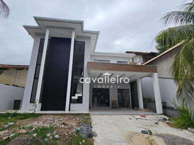 Casa duplex, condomínio Beverly Hills,  3 Quartos, 1 Suíte, Piscina, à venda, 172 m² por R$ 930.000 - Flamengo - Maricá/RJ