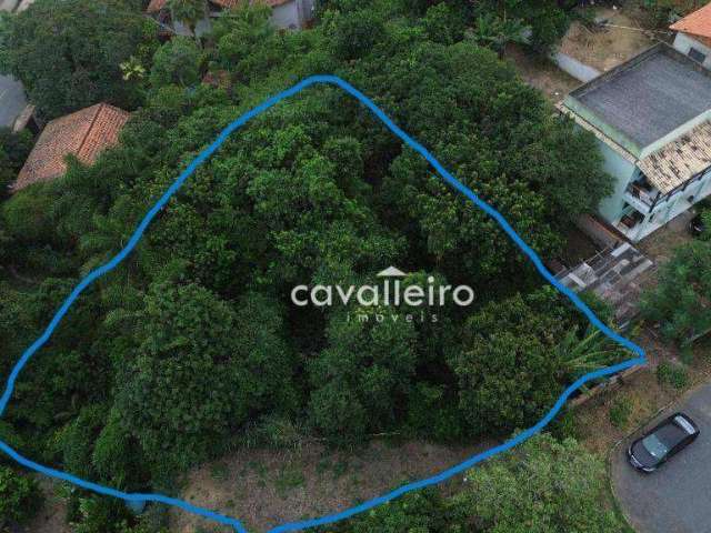 Terreno com vista maravilhosa, com 524 m², à venda por R$ 150 mil, Ponte Preta, Maricá - RJ