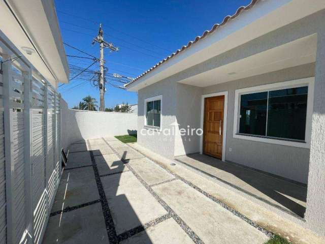 Casa à venda com 2 quartos sendo uma suíte pertinho da praia e ônibus quase na porta - Jardim Atlântico Leste (Itaipuaçu) - Maricá/RJ