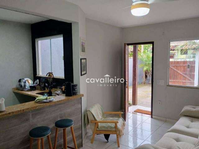 Casa no Jardim Atlântico Leste, a 800 m da praia, 2 quartos sendo 1 suíte, Piscina e Varanda Gourmet, à venda por R$ 520.000 , Maricá - RJ