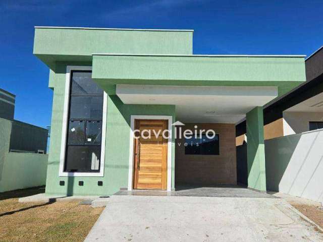 Casa Condomínio Royal Garden, com 3 dormitórios à venda, 108 m² por R$ 520.000 - Caxito - Maricá/RJ