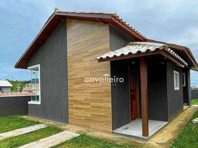 Casa Condomínio Vitória dos Anjoscom 2 dormitórios à venda, 67 m² por R$ 370.000 - Caxito - Maricá/RJ