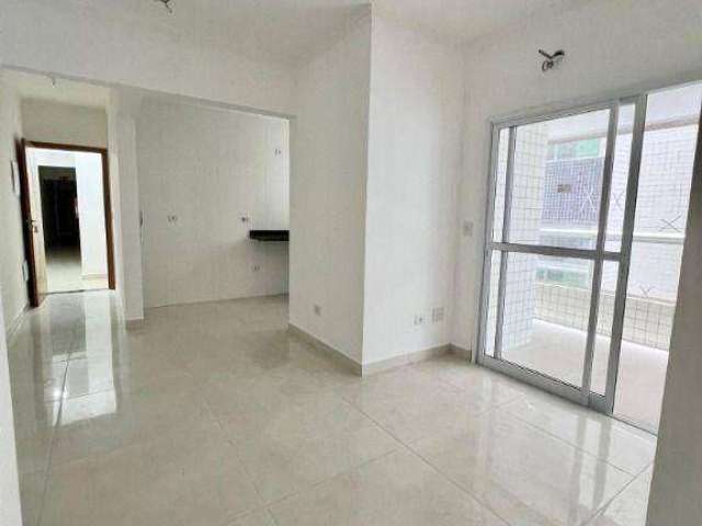 Apartamento com 1 dormitório para alugar, 50 m² por R$ 2.100,01/mês - Caiçara - Praia Grande/SP