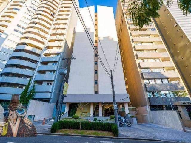 Apartamento com 1 dormitório para alugar, 38 m² por R$ 2.009,54/mês - Agua Verde - Curitiba/PR