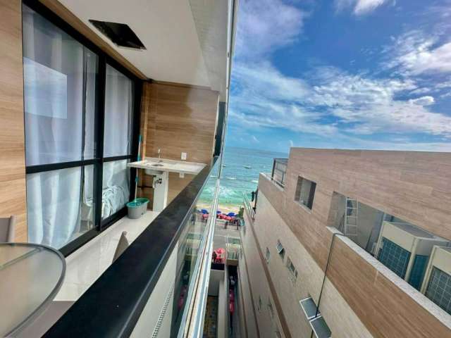 Apartamento mobiliado com linda vista mar da Barra