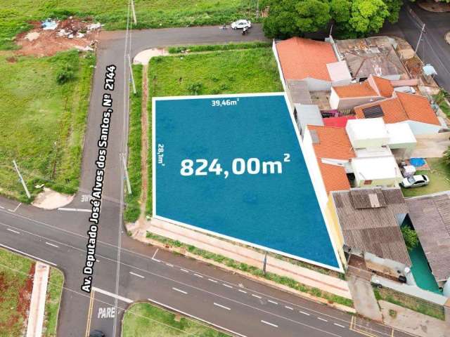 Terreno à venda em Maringá, Parque Hortência, com 826 m², Jardim Santa Cruz