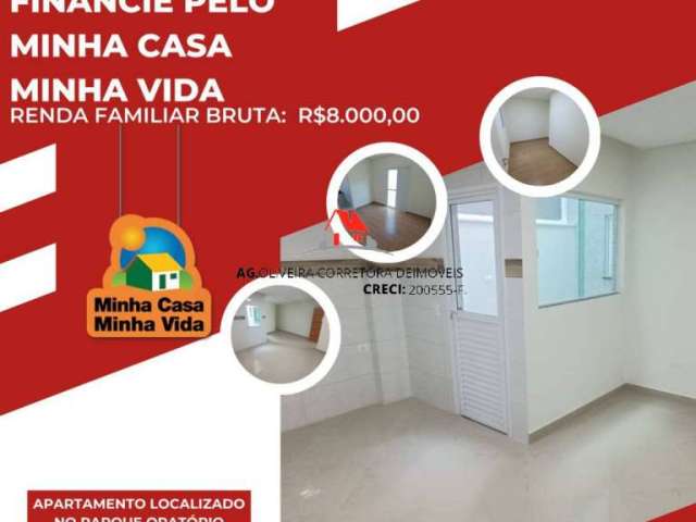 Apartamento á venda- parque oratório- 2 quartos - 58m²- r$350.000,00