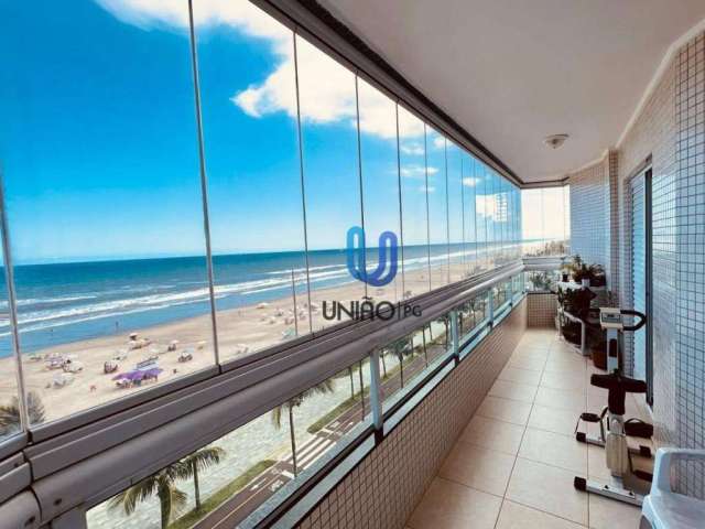 Frente Mar Apartamento com 3 dormitórios à venda, 103 m² por R$ 680.000 - Vila Caiçara - Praia Grande/SP
