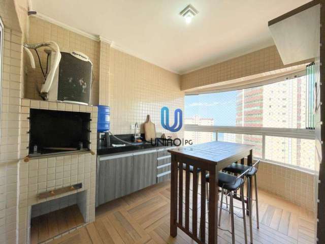 VISTA MAR! Apartamento com 2 DORMITÓRIOS E 2 VAGAS à venda, 84 m² por R$ 520.000 - Caiçara - Praia Grande/SP