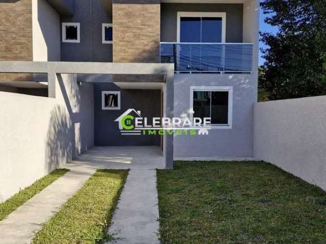 Casa em condomínio fechado com 3 quartos à venda na Rua João Ribeiro Camargo, 286, Campo Pequeno, Colombo, 102 m2 por R$ 495.000